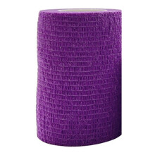 Lila Sport Selbstklebendes Elastisches Bandage-Wickelband für Kniestützpolster, Finger-Knöchel-Handfläche