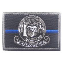 Embroidered Idaho State Flag Patch with HookandLoop Backing for Tactical Gear Florida Arkansas Design