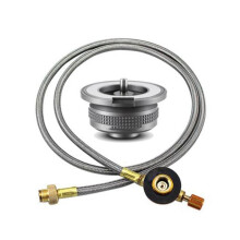 Outdoor Stove Gas Adapter Split Stove Converter Gas Tank Adaptor for Camping Cooking Picnic Camping Equipment