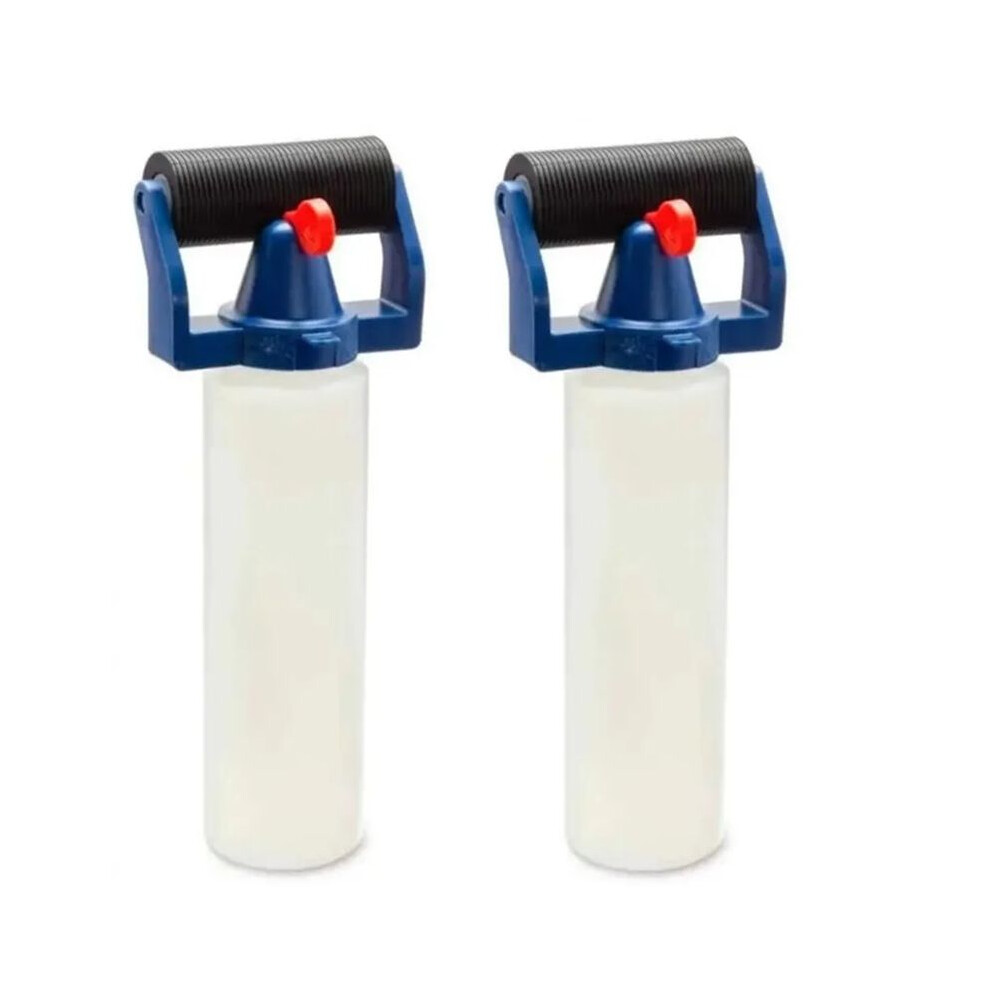 2Pcs Glue Applicator Roller Dispenser Pe Plastic Applicator Bottle 8Oz Glue Bottle For Wood Processing Painting Supply 6031073575007