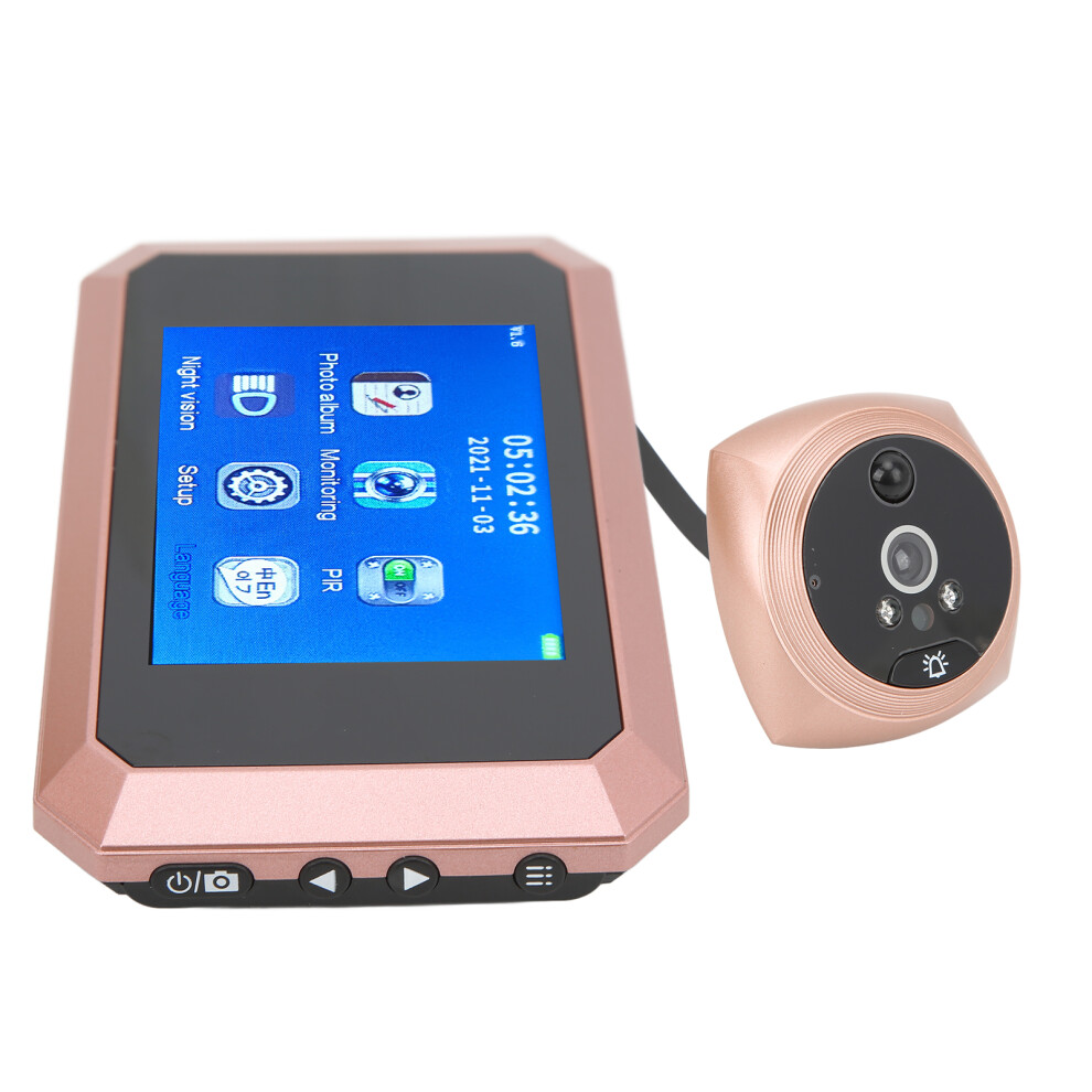 3.5In Digital Door Viewer With Night Vision, 200W Camera, 720P/1080P, Motion Detection 7631376367201
