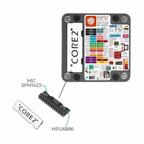 Für M5Stack Core2 ESP32 IoT-Entwicklungskit, ESP32-Basiert, Integriertes /WLAN, Kompatibel mit MicroPython für 1