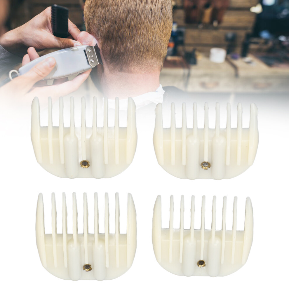 4pcs Hair Clipper Guide Combs, Alloy & ABS, Universal Hair Trimmer Guards