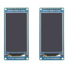 2X Modulo Display LCD TFT da 1,9 Pollici IPS Full Angle con Porta Seriale SPI, Alta Definizione 170x320 ST7789