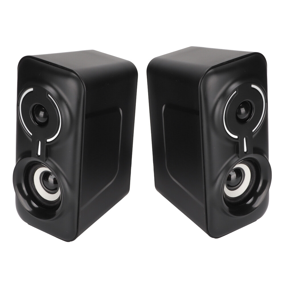 Wired Rgb Subwoofer Desktop Computer Speaker With 3W Sound, 30Hz-15Khz 3701376367496