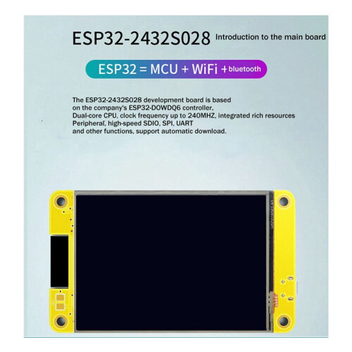 3X ESP32 WiFi  Development Board 2,8 Zoll 240X320  Display Screen TFT-Modul LVGL Touchscreen 1