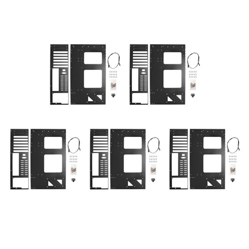5X Mining Frame Mining ETH Motherboard Bracket Thickened Bitcoin Mining Rig Case Support ITX/  ATX for 8 GPU(ATX)