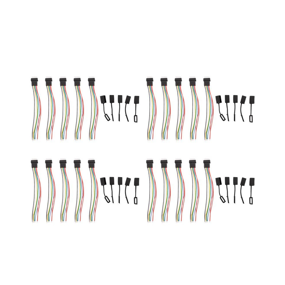 20Pcs Rc Aircraft 6S Balance With Cap Extension Charging Cable Lead Cord 10Cm Diy For Li Po Battery 4713277618606