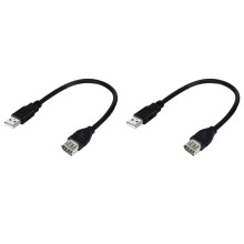 2X USB Adapter Cable Firewire IEEE 1394 6 Pin Female to USB 2.0 AM Adapter Cable Plug and for Digital Camera