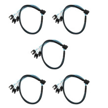 5X Internal SAS to Cable, SFF-8643 to Forward Breakout Compatible with Controller Hard Drive (1.6Ft)