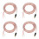 4X Replacement Repair Speaker Bare Wire Cable 5Ft with RCA Plug to Stripped Ends 1