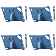 4X Tablet Case for Teclast P80 P80X P80H 8 Inch Tablet Anti-Drop Silicone Case Tablet Stand with Capacitive Pen()