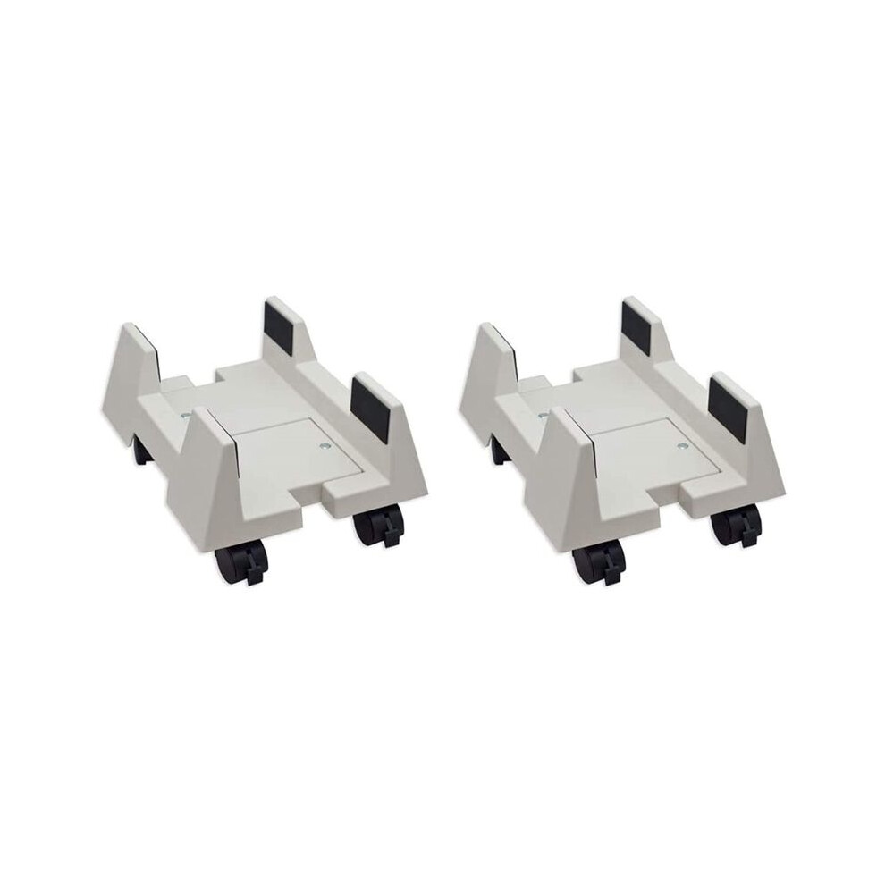 2X Cpu Stand Mobile Desktop Tower Computer Floor Stand Rolling Caster Wheels Adjustable Width Universal 6032645696236