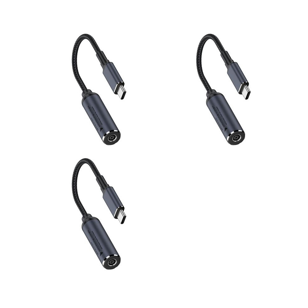 3X Female Input To Usb C Pd Male Power Charging Cable,100W Dc4506 Type-C Charging Cable For Phones, Tablets,Tws 6032125458248