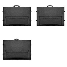 3X Monitor Draagtas Computer Monitor Tas met Zakken Verstelbare Reis Draagtas voor 24-27 Inch Desktop Monitor, B