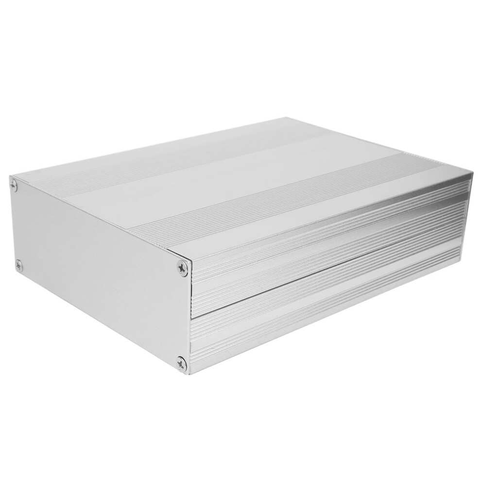 Aluminium-Projektbox, geteilter Typ, mattsilbernes