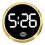 Touch Type Car Clock Gold Interior Watch for Easy Time Management While Driving, Sleek Design and User-Friendly Features 1