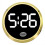Touch Type Car Clock Gold Interior Watch for Easy Time Management While Driving, Sleek Design and User-Friendly Features 2