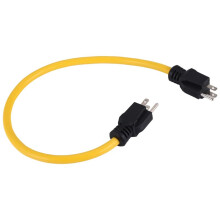 Generator Adapter Cord NEMA 5-15P for Transfer , Extension Cord Adapter (3 Prong Plug 12AWG 125V) US Plug