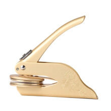 Gold Embosser Stamp for Wedding Invitations and Napkins, Custom Seal Embosser with Ergonomic Grip