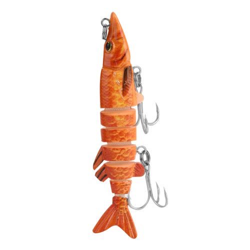 Ζωντανό Swimbait, δέρμα προσομοίωσης ψαριού με ενσωματωμένη κουδουνίστρα για 2
