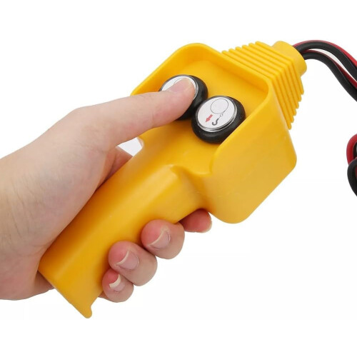 Push Button Wired Controller for 12V Electric Winches, Compatible with 1500lb to 5000lb Capacity, Includes Wire 1