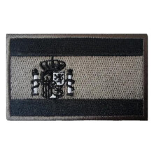 Spain Flag Patch with HookandLoop Fastener, Detailed Embroidered Spanish Badge for Tactical Gear and Backpacks