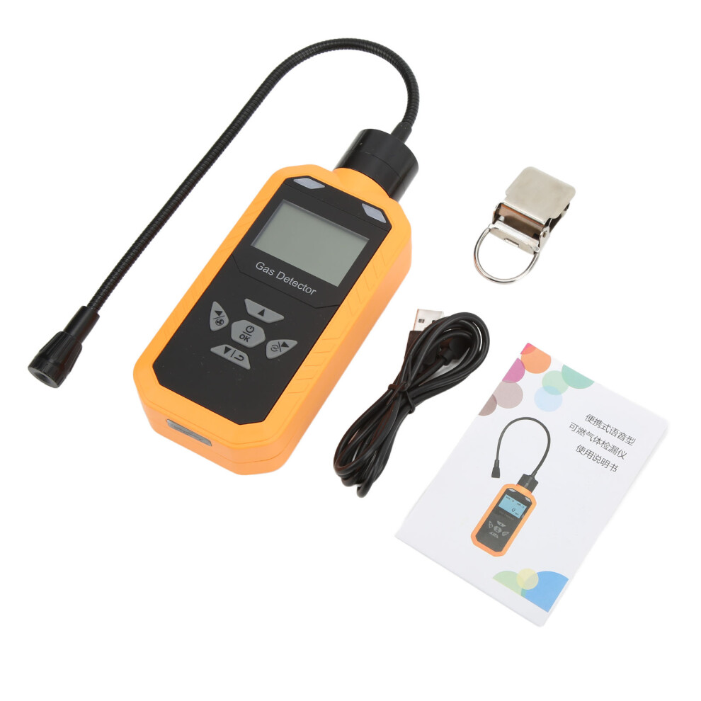 Combustible Gas Sniffer With Easy To Read Display Fast Response Time Digital Gas Detector Rechargeable Portable Propane Methane Sensor 9175034387692