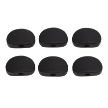 6er Set Ebenholz Metall-Stimmwirbel Knöpfe für E-Gitarren Schwarz