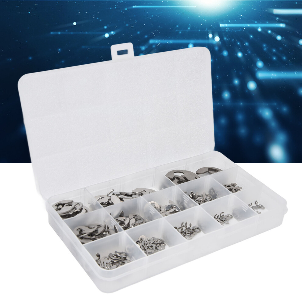 Durable Stainless Steel E Clip Circlip Kit 400Pcs 604 For Bearings Australia 8731376374908