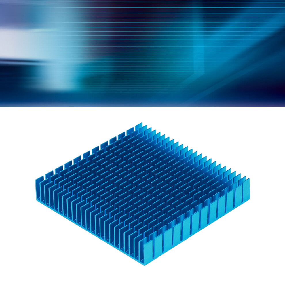 Aluminum Heatsink Cooler 120X120x20mm For Cpu Power Amplifier Board Blue 8061376375095