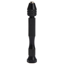 Wood Drilling Tool with Adjustable Chuck Head, Hand Twist Drill Grooved Grip for Enhanced Control Rust Proof Lightweight Aluminum Alloy Build