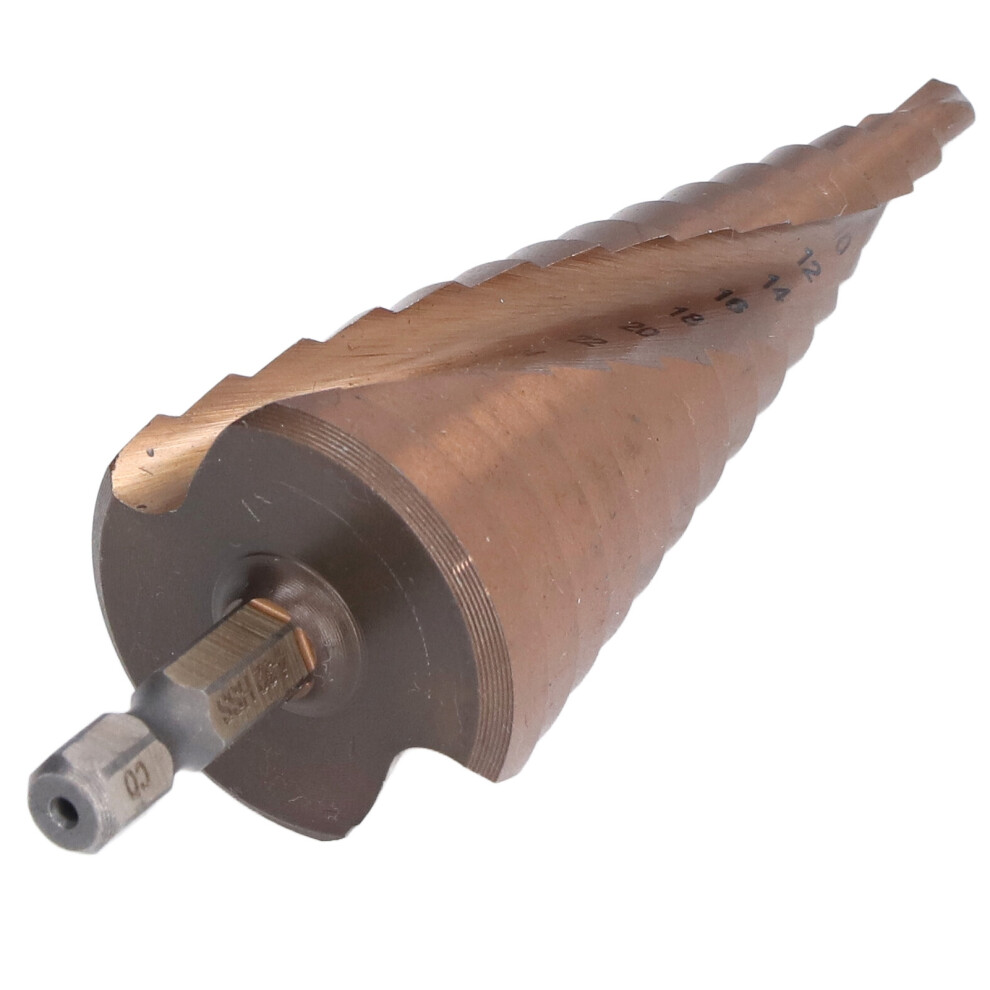 Cobalt Step Drill Bit 2 Spiral Grooves M35 Reamer 4-32Mm For Metal & Wood 8471376375702