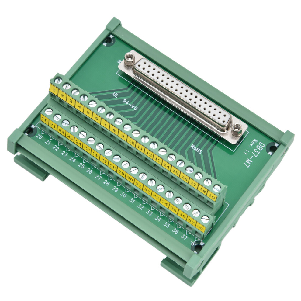 Efficient Db37-M7 Pcb Breakout Connector 14Â26Awg Wire 60V Dc Rated 7631376375817