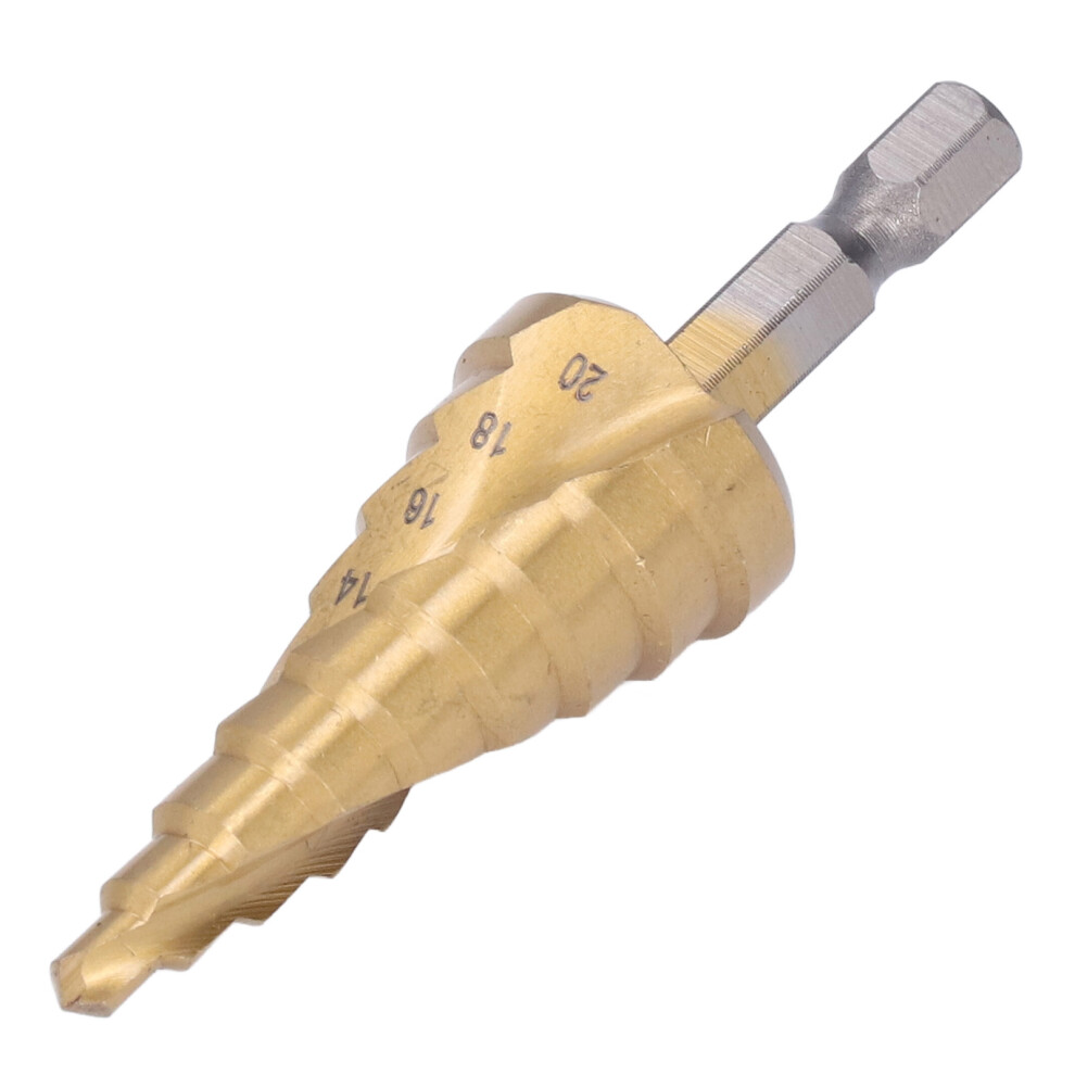 High Speed Steel Step Drill Bit 4-20Mm Spiral Flute Cone Centering Tool 8791376375916