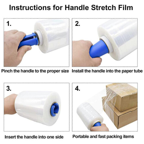 2Pcs/set Stretch Wrap Film Stretch Wrap Shrink Wrap Cling Packaging Moving 2