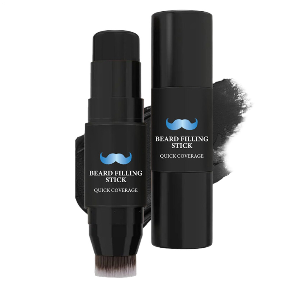 Beard Filler Pencil Waterproof SweatProof 2in1 Stick with Brush for Natural Beard Shaping