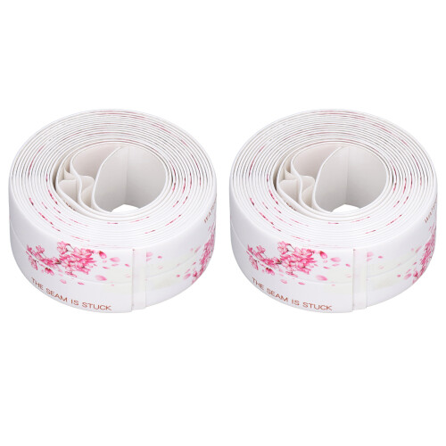 2Pcs Waterproof PVC Sealing Tape 3.2m for Kitchen & Bathroom 1