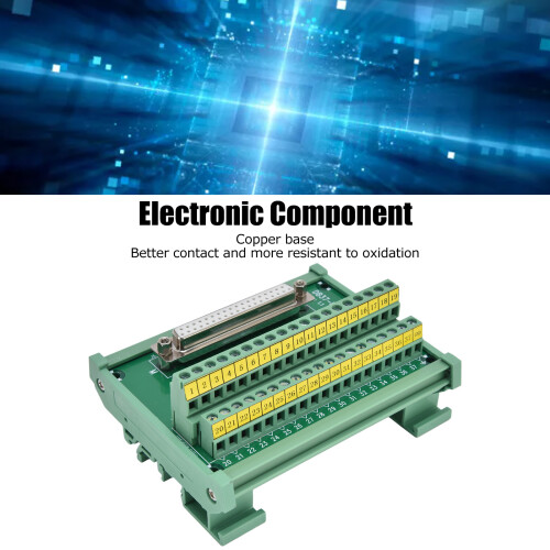 Efficient DB37-M7 PCB Breakout Connector 14‑26AWG Wire 60V DC Rated 2