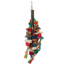 Bird Parakeets Toy Swing Hanging Natural Plant Toy Molar Hanging Toy Colorful