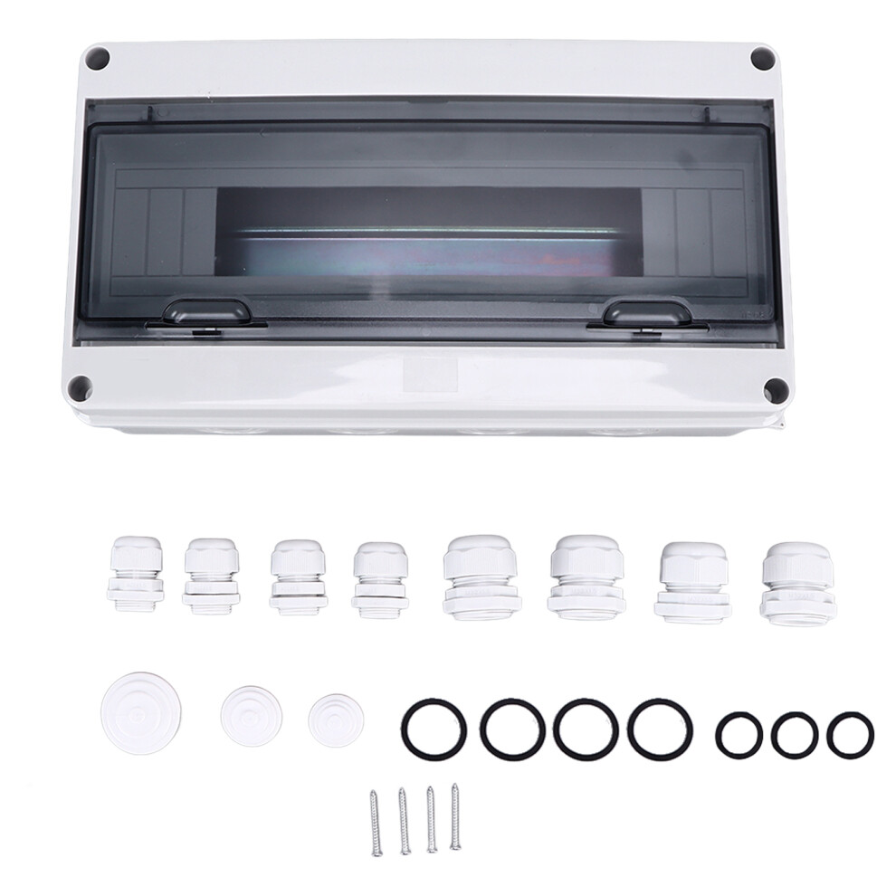 Din Rail Enclosure Waterproof Circuit Breaker Protection Box Ip65 Rated Transparent Cover Weather Resistant Wall Mountable Compact Arrangement Easy 9138057053715