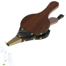Bellows For Fire Pit And Fireplace Wooden Bellows, Metal Nozzle, Efficient Air Flow, Hanging Strap, Wood Colour