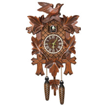 Cuckoo Clock Wooden Wall Clock With Working Bird Pendulum Night Mode For Living Room And Bedroom Decor