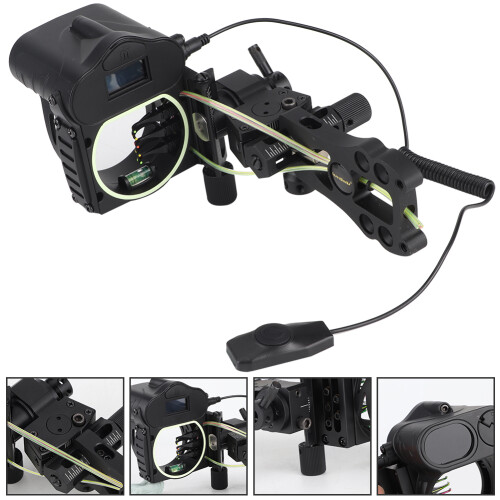 High-Performance 5 Pin Bow Sight, Micro Adjustment Tool-less Adjustment for Precision Archery, Featuring Adjustable Pin Spacing and Reversible Mount 2