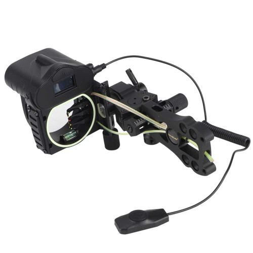 High-Performance 5 Pin Bow Sight, Micro Adjustment Tool-less Adjustment for Precision Archery, Featuring Adjustable Pin Spacing and Reversible Mount 1