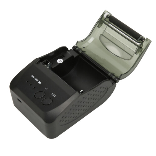 Thermal Receipt Printer for POS Systems, Portable POS Printer Compact Bluetooth Receipt Printer with Fast Printing and Serrated Blade, Rechargeable 2