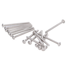 Edelstahl M3x50 mm Flansch-Schlüsselschrauben, 50 Stück A2‑70 Schrauben Set