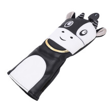 Wasserdichter PU-Golf-Headcover für Driver & Putter, Schwarz, 30x14cm