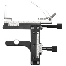 Microscope Attachable Mechanical Stage X-Y Moveable Caliper Vernier with Scale for Laboratory Use, Compatible with Standard Microscopes