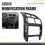 Bilstereo Ramsats för    2004-2011 Monteringsram Frontpanel BilinteriöR Front Dash Center Facia 8
